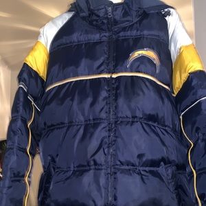 Chargers puffer jacket